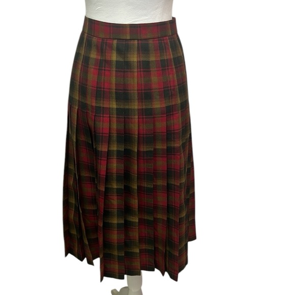 Gumushels Plaid Wool Wrap Skirt - Picture 4 of 5